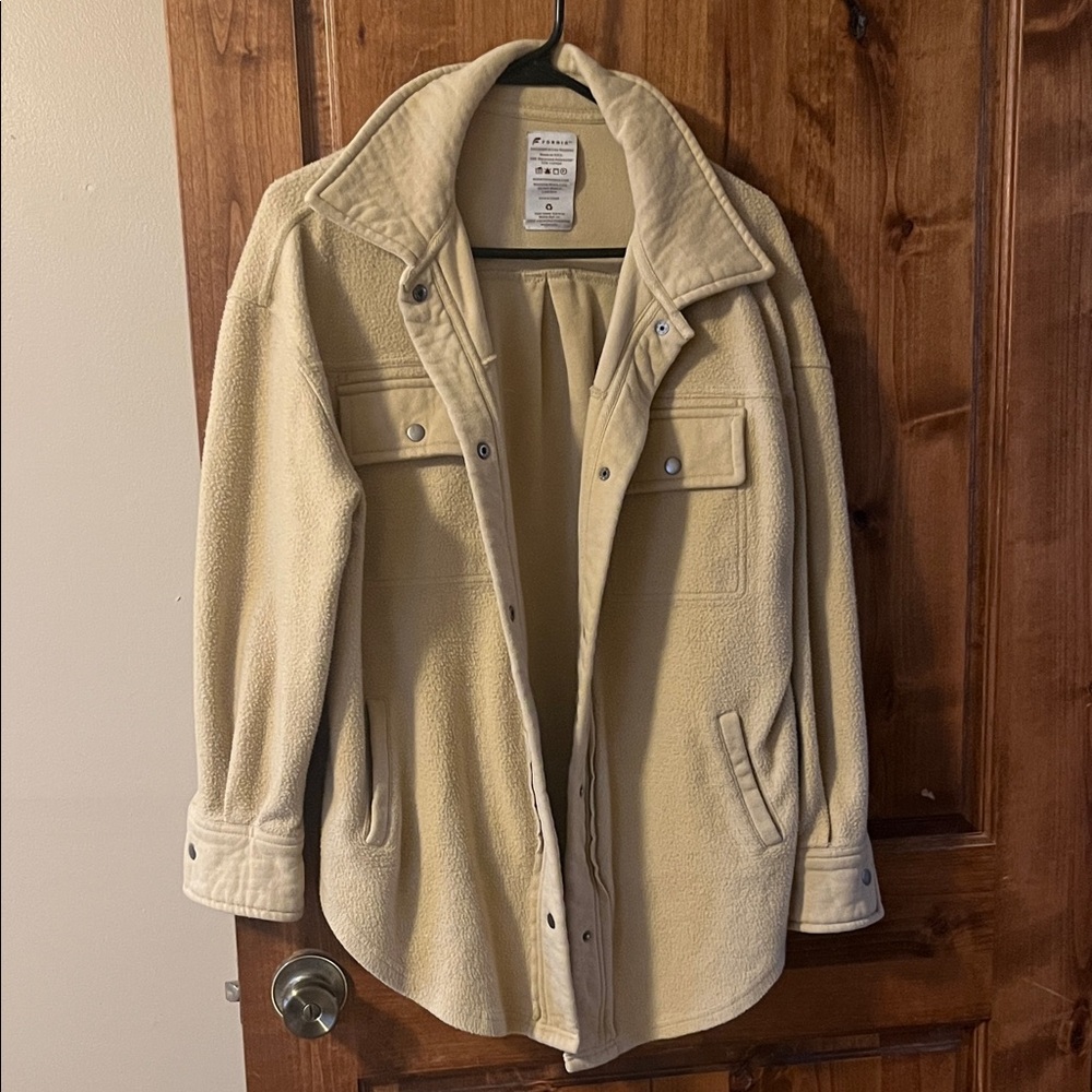 Cream Fleece Fornia Jacket